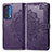 Funda de Cuero Cartera con Soporte Patron de Moda Carcasa para Motorola Moto Edge (2021) 5G Morado