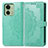 Funda de Cuero Cartera con Soporte Patron de Moda Carcasa para Motorola Moto Edge (2023) 5G Verde