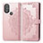 Funda de Cuero Cartera con Soporte Patron de Moda Carcasa para Motorola Moto G Play Gen 2 Oro Rosa