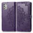 Funda de Cuero Cartera con Soporte Patron de Moda Carcasa para Motorola Moto G Stylus (2021) Morado