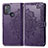 Funda de Cuero Cartera con Soporte Patron de Moda Carcasa para Motorola Moto G50 Morado