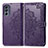 Funda de Cuero Cartera con Soporte Patron de Moda Carcasa para Motorola Moto G62 5G Morado