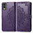 Funda de Cuero Cartera con Soporte Patron de Moda Carcasa para Nokia C210 Morado