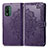 Funda de Cuero Cartera con Soporte Patron de Moda Carcasa para Nokia XR21 Morado