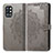 Funda de Cuero Cartera con Soporte Patron de Moda Carcasa para OnePlus 9R 5G Gris