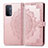 Funda de Cuero Cartera con Soporte Patron de Moda Carcasa para OnePlus Nord N200 5G Oro Rosa