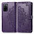 Funda de Cuero Cartera con Soporte Patron de Moda Carcasa para Oppo A53s 5G Morado