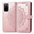 Funda de Cuero Cartera con Soporte Patron de Moda Carcasa para Oppo A53s 5G Oro Rosa