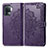 Funda de Cuero Cartera con Soporte Patron de Moda Carcasa para Oppo A94 4G Morado