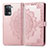 Funda de Cuero Cartera con Soporte Patron de Moda Carcasa para Oppo A94 4G Oro Rosa