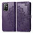 Funda de Cuero Cartera con Soporte Patron de Moda Carcasa para Oppo A94 5G Morado