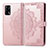 Funda de Cuero Cartera con Soporte Patron de Moda Carcasa para Oppo A95 4G Oro Rosa