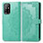 Funda de Cuero Cartera con Soporte Patron de Moda Carcasa para Oppo A95 5G Verde