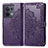 Funda de Cuero Cartera con Soporte Patron de Moda Carcasa para Oppo Reno9 5G Morado