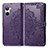 Funda de Cuero Cartera con Soporte Patron de Moda Carcasa para Realme 10 4G Morado