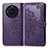 Funda de Cuero Cartera con Soporte Patron de Moda Carcasa para Realme 11 Pro+ Plus 5G Morado