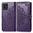 Funda de Cuero Cartera con Soporte Patron de Moda Carcasa para Realme 8i Morado