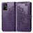 Funda de Cuero Cartera con Soporte Patron de Moda Carcasa para Realme GT 5G Morado