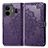 Funda de Cuero Cartera con Soporte Patron de Moda Carcasa para Realme GT Neo5 240W 5G Morado