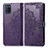 Funda de Cuero Cartera con Soporte Patron de Moda Carcasa para Realme V11 5G Morado