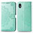 Funda de Cuero Cartera con Soporte Patron de Moda Carcasa para Samsung Galaxy A01 Core Verde