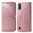 Funda de Cuero Cartera con Soporte Patron de Moda Carcasa para Samsung Galaxy A01 SM-A015 Oro Rosa