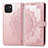 Funda de Cuero Cartera con Soporte Patron de Moda Carcasa para Samsung Galaxy A03 Oro Rosa