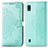 Funda de Cuero Cartera con Soporte Patron de Moda Carcasa para Samsung Galaxy A10 Verde