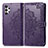 Funda de Cuero Cartera con Soporte Patron de Moda Carcasa para Samsung Galaxy A13 4G Morado