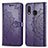 Funda de Cuero Cartera con Soporte Patron de Moda Carcasa para Samsung Galaxy A20e Morado