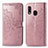 Funda de Cuero Cartera con Soporte Patron de Moda Carcasa para Samsung Galaxy A20e Oro Rosa