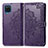 Funda de Cuero Cartera con Soporte Patron de Moda Carcasa para Samsung Galaxy A22 4G Morado