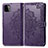 Funda de Cuero Cartera con Soporte Patron de Moda Carcasa para Samsung Galaxy A22 5G Morado