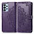 Funda de Cuero Cartera con Soporte Patron de Moda Carcasa para Samsung Galaxy A23 4G Morado