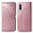 Funda de Cuero Cartera con Soporte Patron de Moda Carcasa para Samsung Galaxy A30S Oro Rosa