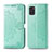 Funda de Cuero Cartera con Soporte Patron de Moda Carcasa para Samsung Galaxy A31 Verde