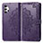 Funda de Cuero Cartera con Soporte Patron de Moda Carcasa para Samsung Galaxy A32 4G Morado