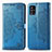 Funda de Cuero Cartera con Soporte Patron de Moda Carcasa para Samsung Galaxy A51 4G Azul
