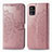 Funda de Cuero Cartera con Soporte Patron de Moda Carcasa para Samsung Galaxy A51 4G Oro Rosa