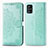 Funda de Cuero Cartera con Soporte Patron de Moda Carcasa para Samsung Galaxy A51 4G Verde