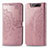 Funda de Cuero Cartera con Soporte Patron de Moda Carcasa para Samsung Galaxy A80 Oro Rosa