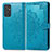 Funda de Cuero Cartera con Soporte Patron de Moda Carcasa para Samsung Galaxy A82 5G Azul