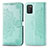 Funda de Cuero Cartera con Soporte Patron de Moda Carcasa para Samsung Galaxy F02S SM-E025F Verde