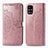 Funda de Cuero Cartera con Soporte Patron de Moda Carcasa para Samsung Galaxy M31s Oro Rosa