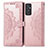 Funda de Cuero Cartera con Soporte Patron de Moda Carcasa para Samsung Galaxy M34 5G Oro Rosa