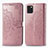 Funda de Cuero Cartera con Soporte Patron de Moda Carcasa para Samsung Galaxy M60s Oro Rosa