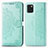 Funda de Cuero Cartera con Soporte Patron de Moda Carcasa para Samsung Galaxy M60s Verde