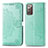 Funda de Cuero Cartera con Soporte Patron de Moda Carcasa para Samsung Galaxy Note 20 5G Verde