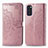 Funda de Cuero Cartera con Soporte Patron de Moda Carcasa para Samsung Galaxy S20 5G Oro Rosa