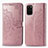 Funda de Cuero Cartera con Soporte Patron de Moda Carcasa para Samsung Galaxy S20 Plus Oro Rosa